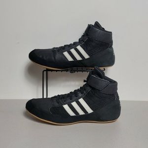 adidas | Shoes | Adidas Hvc Mens Black White Wrestling Shoes Mens Sz 8 |  Poshmark